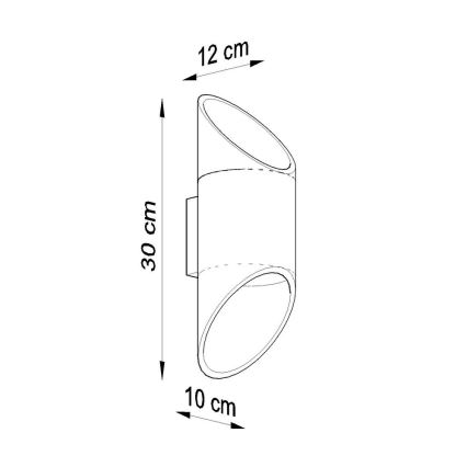 Nástenné svietidlo PENNE 30 1xG9/40W/230V biela