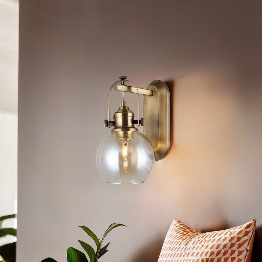 Nástenné svietidlo POLINO 1xE27/40W/230V bronzové