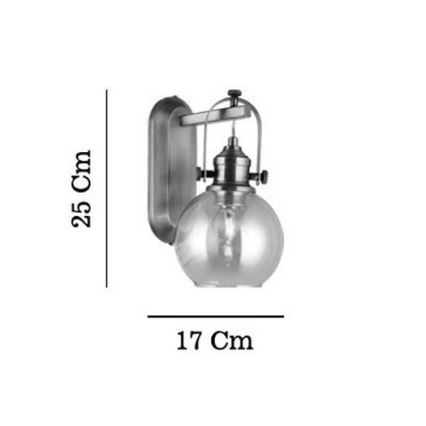 Nástenné svietidlo POLINO 1xE27/40W/230V bronzové