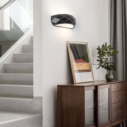 Nástenné svietidlo REUS 1xE27/40W/230V čierna