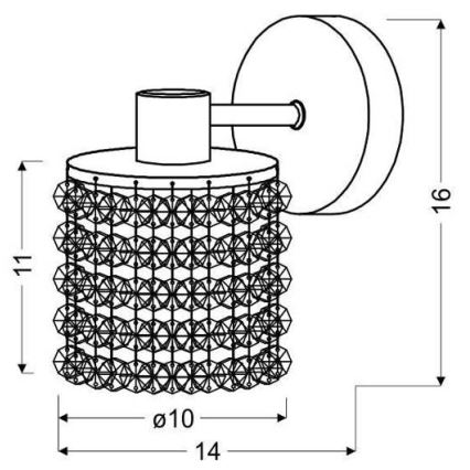 Nástenné svietidlo ROYAL 1xG9/40W/230V
