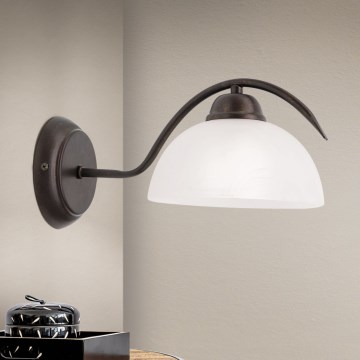 Nástenné svietidlo RULA 1xE27/40W/230V biela/bronz