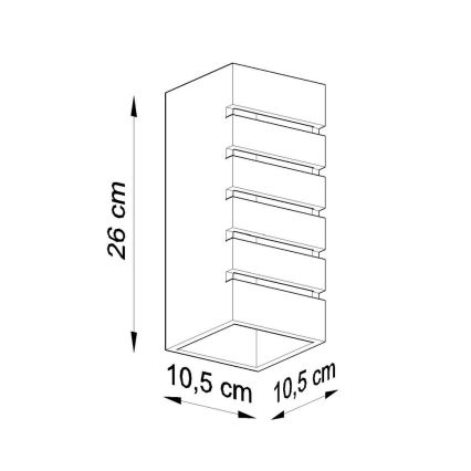 Nástenné svietidlo SAMIR 1xE27/60W/230V biela