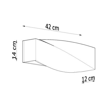 Nástenné svietidlo SIGMA 2xE27/60W/230V