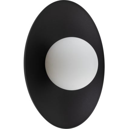 Nástenné svietidlo SLATE 1xG9/8W/230V pr. 28 cm čierna