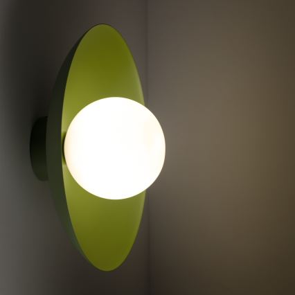 Nástenné svietidlo SLATE 1xG9/8W/230V pr. 28 cm zelená