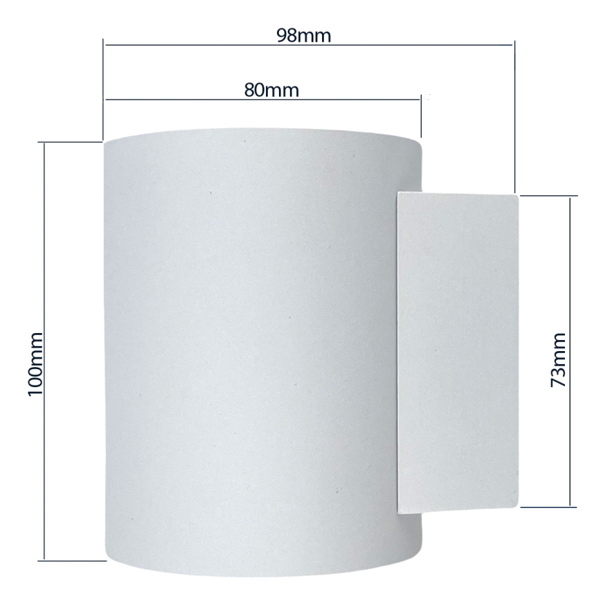 Nástenné svietidlo SQUALLA TUBA 1xG9/50W/230V biela/zlatá