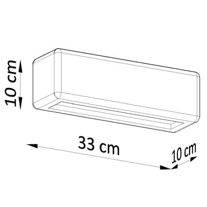 Nástenné svietidlo SUBANI 1xE27/60W/230V