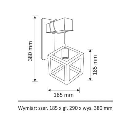 Nástenné svietidlo SWEDEN 1xE27/20W/230V
