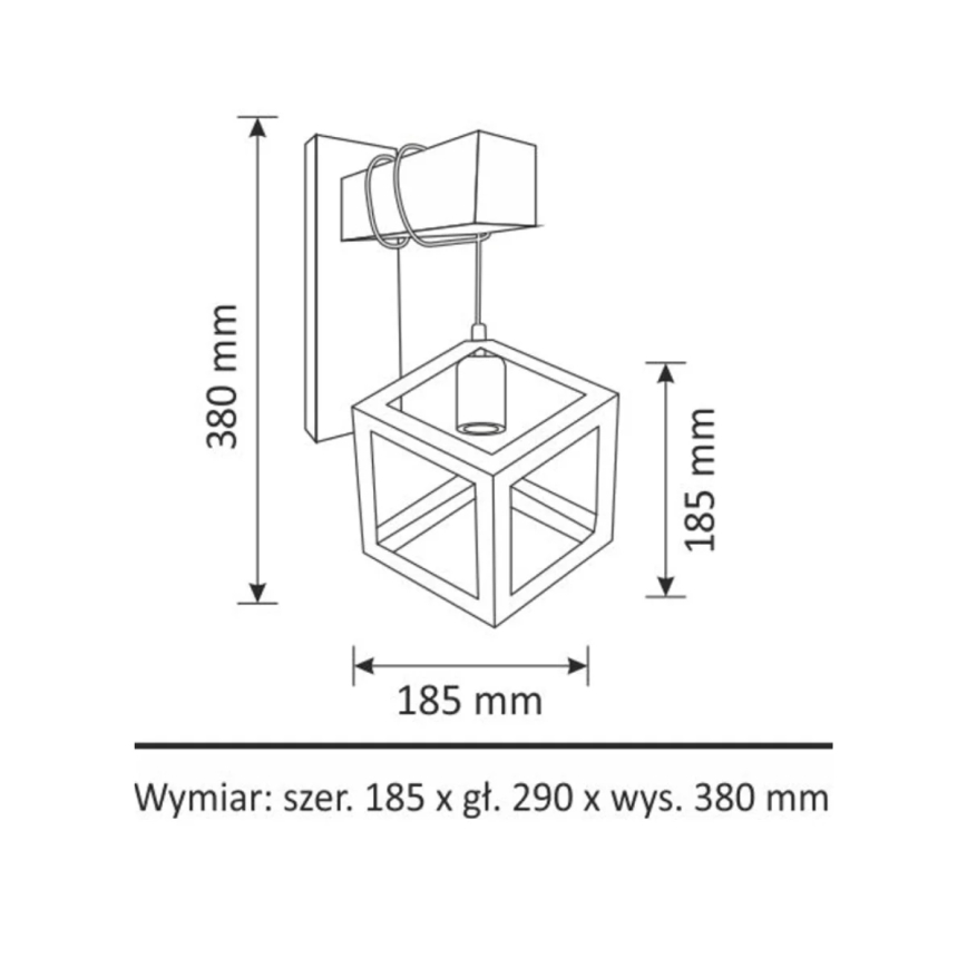 Nástenné svietidlo SWEDEN 1xE27/20W/230V