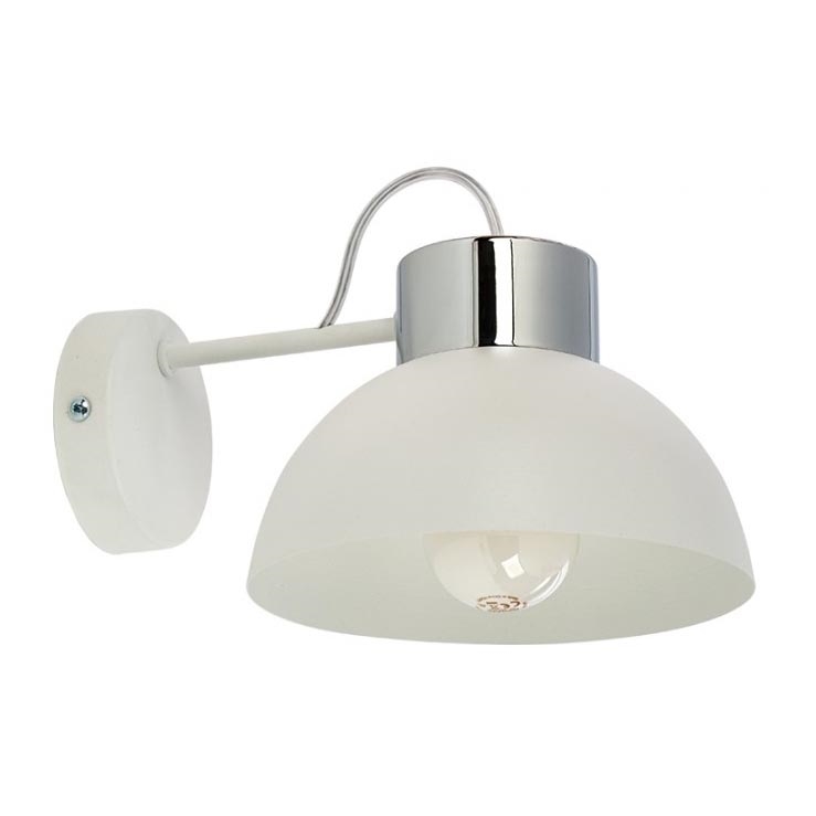Nástenné svietidlo TEDI 1xE27/60W/230V biela/lesklý chróm