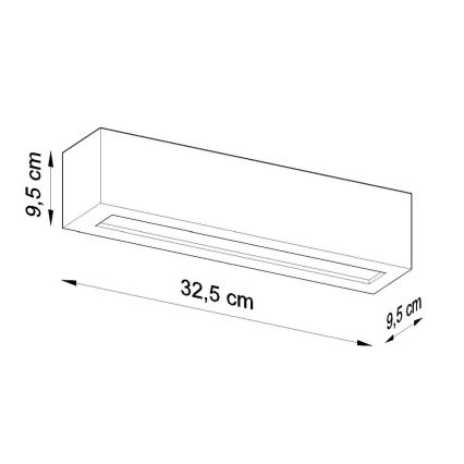 Nástenné svietidlo VEGA 1xE27/60W/230V biela