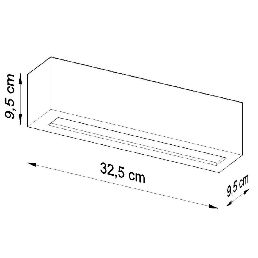 Nástenné svietidlo VEGA 1xE27/60W/230V čierna