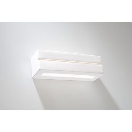 Sollux SL.0231 - Nástenné svietidlo VEGA LINE 1xE27/60W/230V biela