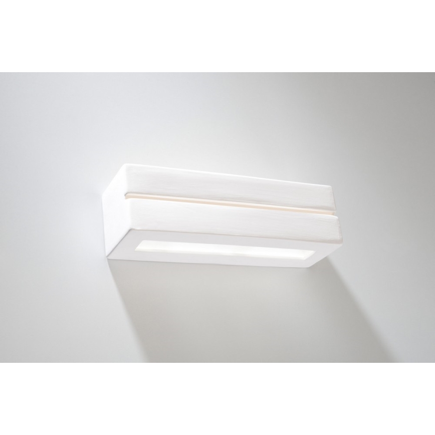 Sollux SL.0231 - Nástenné svietidlo VEGA LINE 1xE27/60W/230V biela