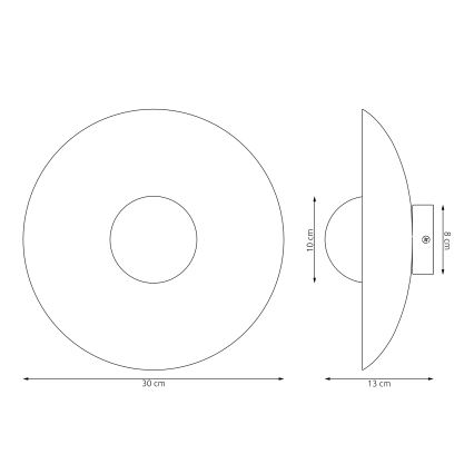 Nástenné svietidlo VIBEZ 1xG9/8W/230V biela
