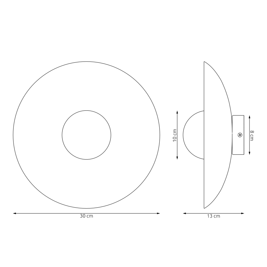 Nástenné svietidlo VIBEZ 1xG9/8W/230V čierne