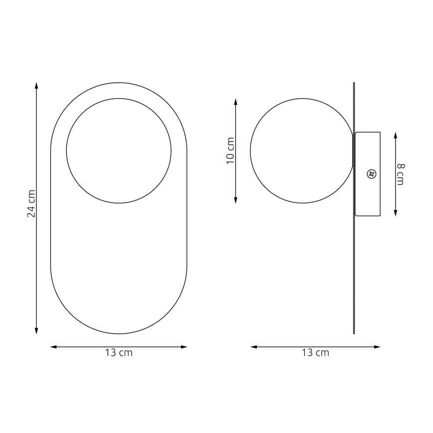 Nástenné svietidlo VIVA 1xG9/8W/230V biele