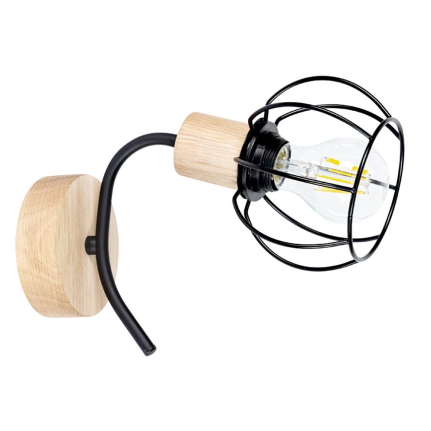 Nástenné svietidlo VIVIANE 1xE27/60W/230V dub
