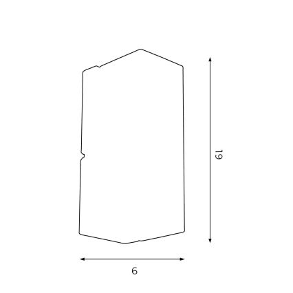 Nástenné svietidlo WALL 1xGU10/8W/230V biela