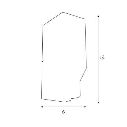 Nástenné svietidlo WALL 1xGU10/8W/230V čierna/medená