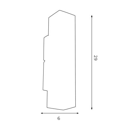 Nástenné svietidlo WALL 2xGU10/8W/230V biela