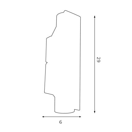 Nástenné svietidlo WALL 2xGU10/8W/230V čierna/mosadz