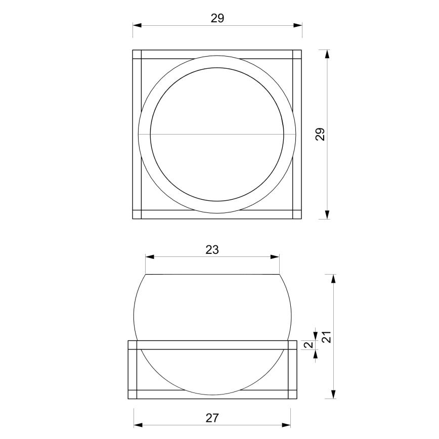 Nástenný kvetináč 27x29 cm zlatá