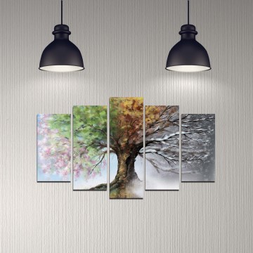 Nástenný obraz 5 ks 110x60 cm strom