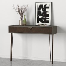 Nástenný stolík LINEA 78x90 cm hnedá/antracit