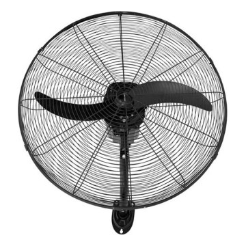 Nástenný ventilátor 115 W/230 V, priemer 66 cm, čierny, s diaľkovým ovládaním