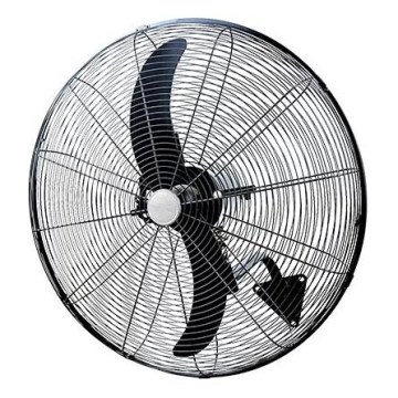 Nástenný ventilátor 200 W/230 V, priemer 76 cm, čierny, s diaľkovým ovládaním
