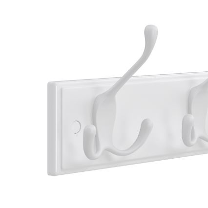 Nástenný vešiak KATE 40x11x7 cm biely