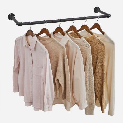 Nástenný vešiak na ramienka LINEA čierny