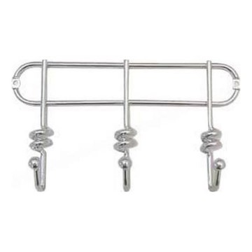 Nástenný vešiak TWIST 13,3x25,3 cm lesklý chróm