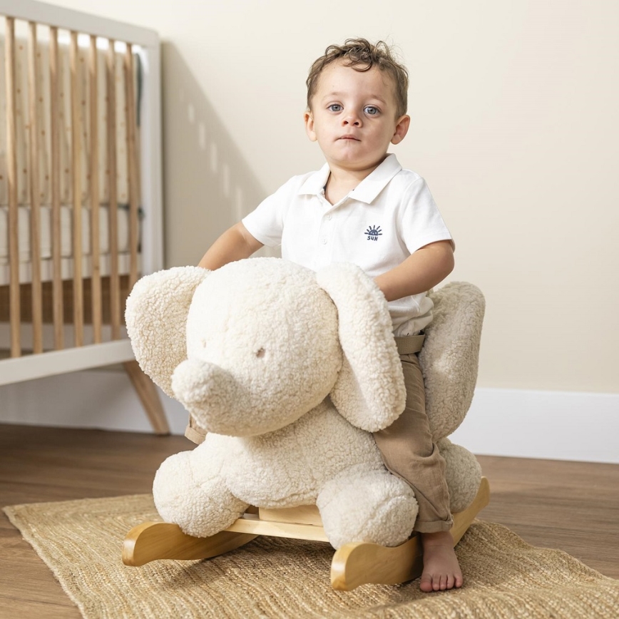 Nattou - Hojdačka TEDDY slon béžová
