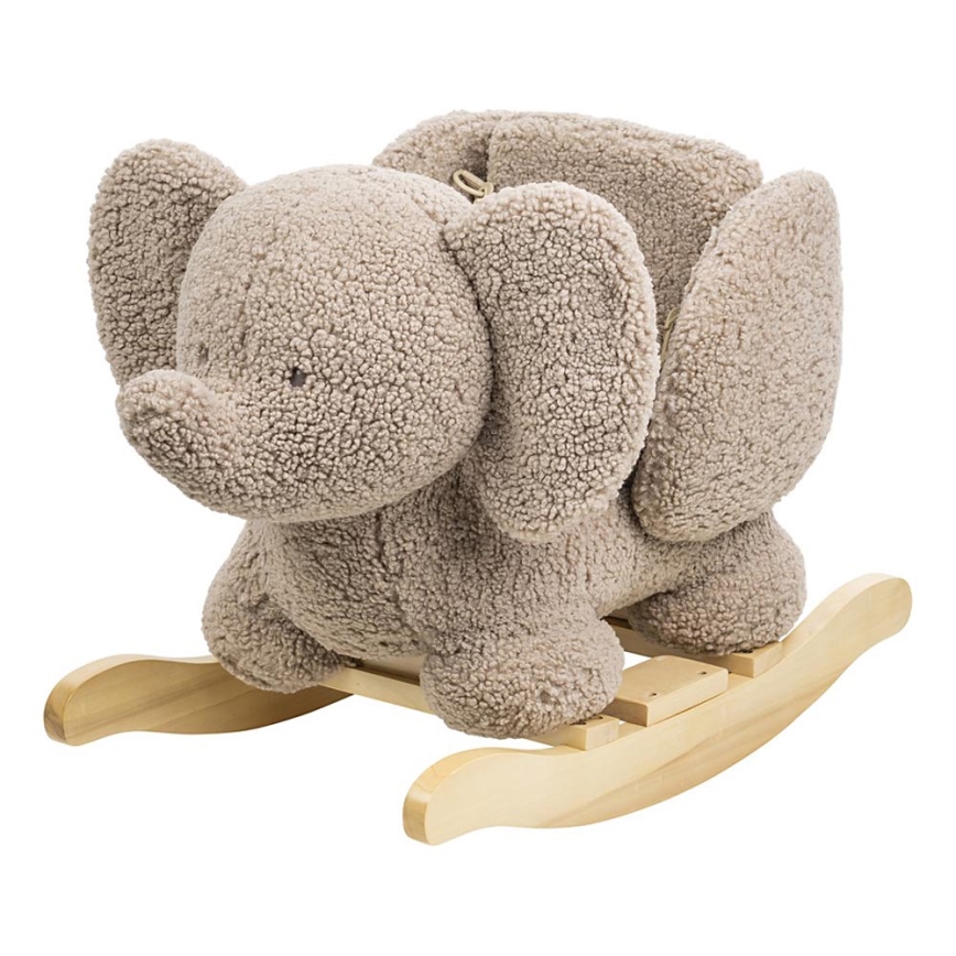 Nattou - Hojdačka TEDDY slon hnedá