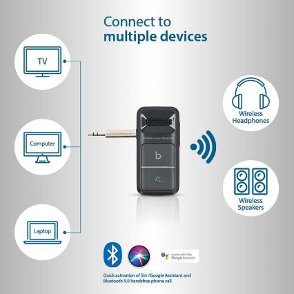 Prenosný prijímač Bluetooth AUX