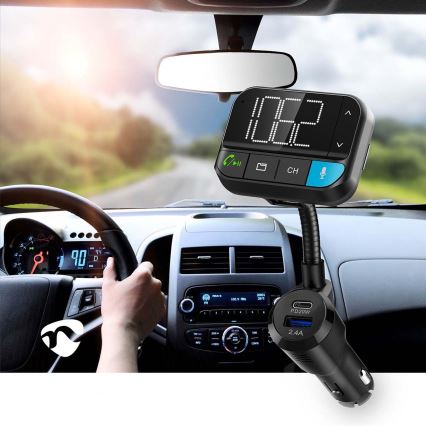 FM vysielač do auta s funkciou handsfree