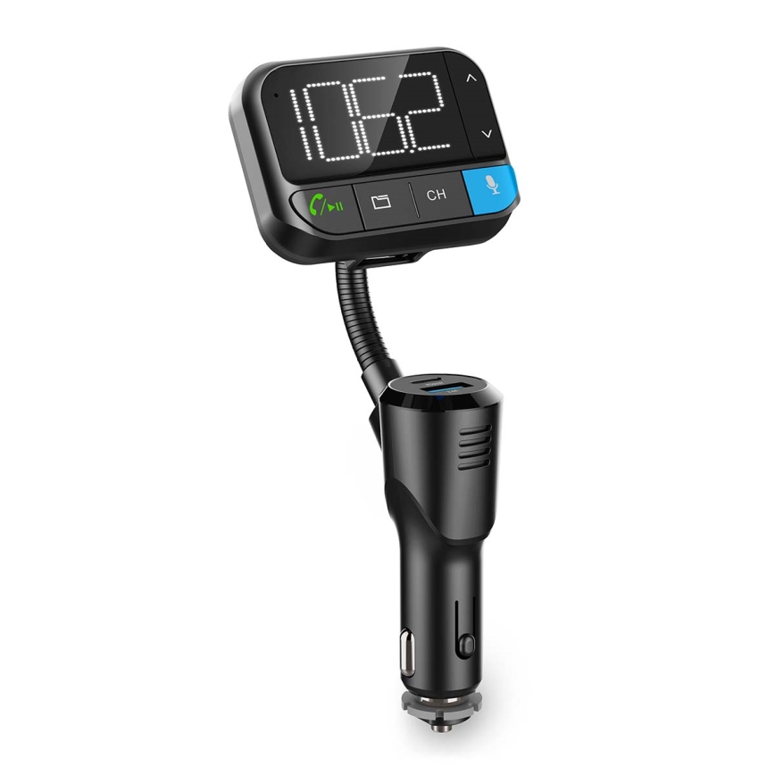 FM vysielač do auta s funkciou handsfree