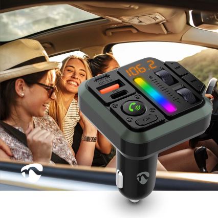 FM vysielač do auta s funkciou handsfree