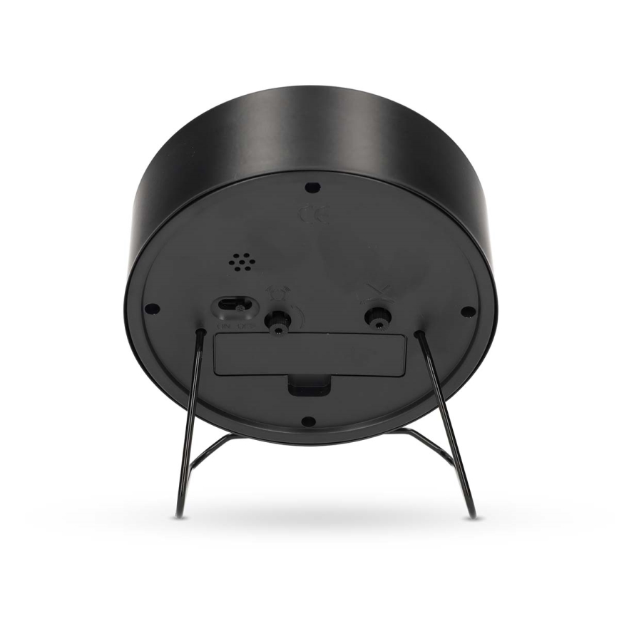 Analógový budík 1xAA čierny