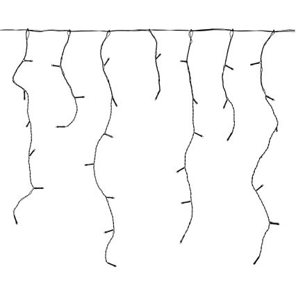 LED vonkajší záves 360xLED/7 funkcií 14m IP44 teplá biela