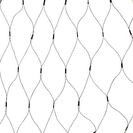 LED vonkajší záves 320xLED/7 funkcií, 6 m, IP44, teplá biela