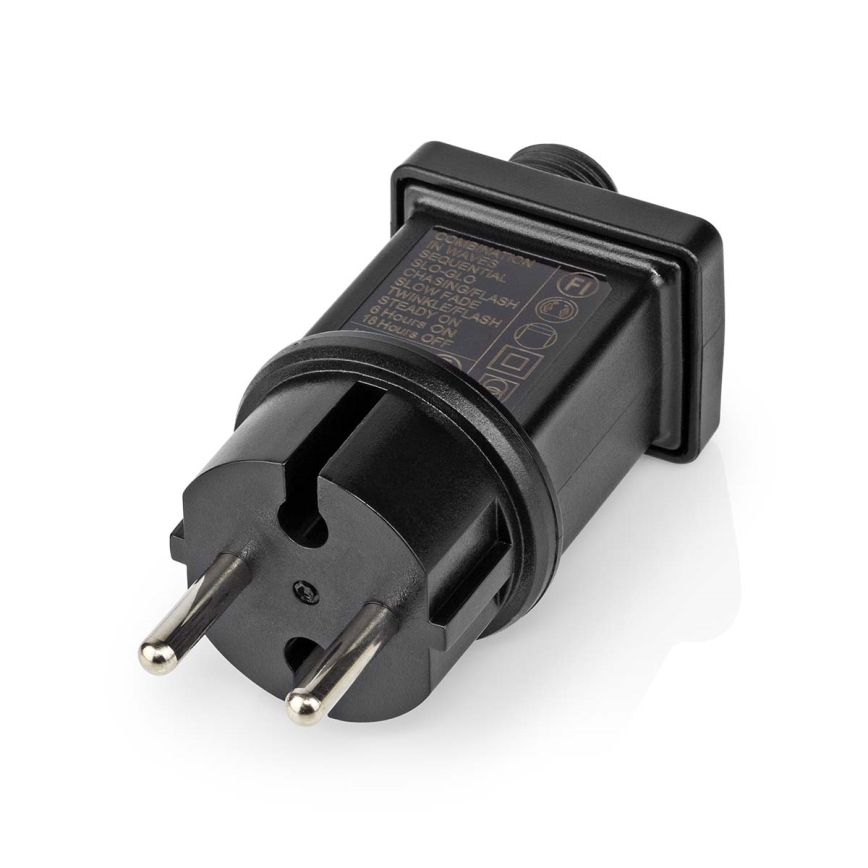 LED vonkajší záves 320xLED/7 funkcií, 6 m, IP44, teplá biela