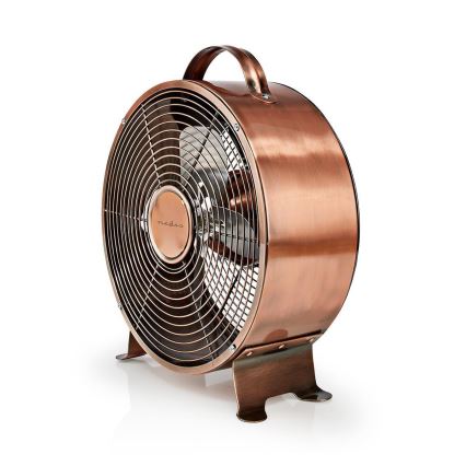 Stolný ventilátor RETRO 20W/230V medená ø25 cm