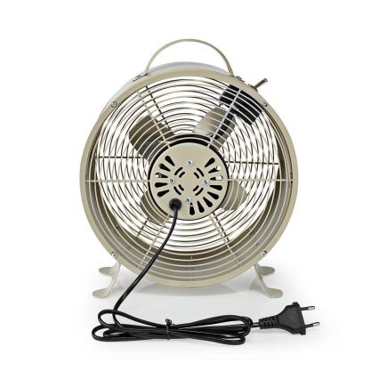 Stolný ventilátor RETRO 20W/230V šedá ø25 cm