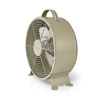 Stolný ventilátor RETRO 20W/230V šedá ø25 cm