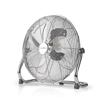 Podlahový ventilátor 80W/230V lesklý chróm