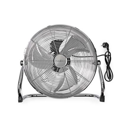 Podlahový ventilátor 80W/230V lesklý chróm